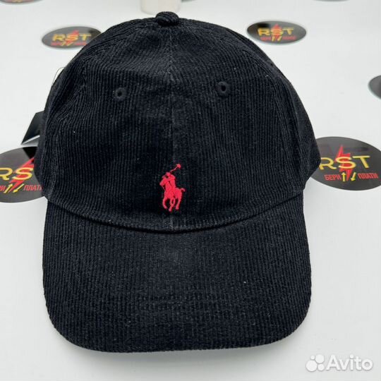 Кепка вельветовая Polo Ralph Lauren чёрный