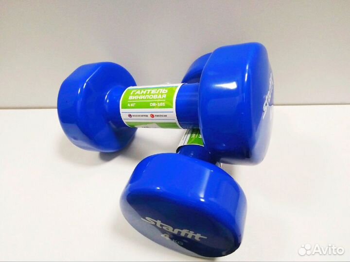 Гантель виниловая 4 кг (2 шт)