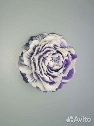 Свеча пион, ручная работа