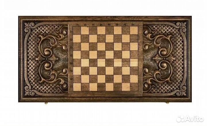 Нарды и шашки резные Герб Армении 61 х 60 см бук Армения 62533