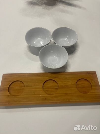 Поднос 3 пиалы тарелки икеа tyngdlös посуда