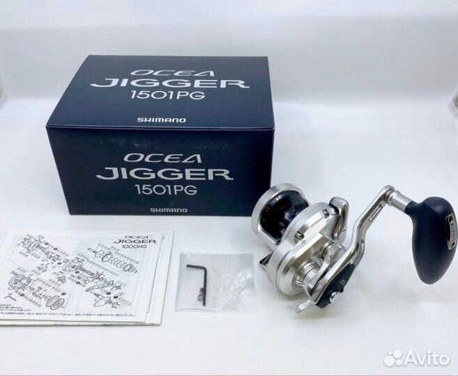 Катушка shimano 17 ocea jigger 1501PG left
