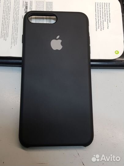 Клип-Кейс Silicone Case для iPhone 8 Plus (Black)