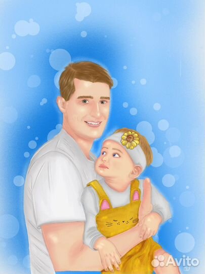 Портреты, интерьерные картины на заказ