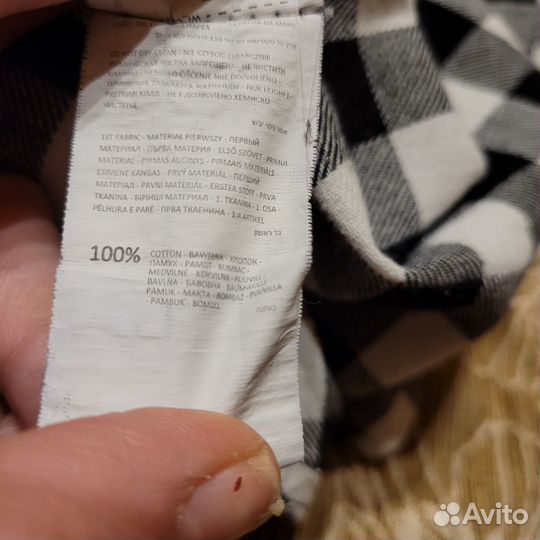 Рубашка женская в клетку