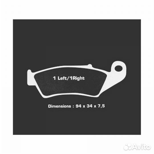 Nissin 2P-225GS тормозные колодки