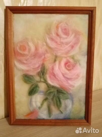 Картина из Пряжи и Пуха. Оригинальная