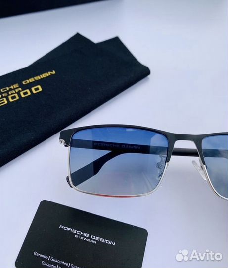 Очки porsche design голубые металлические