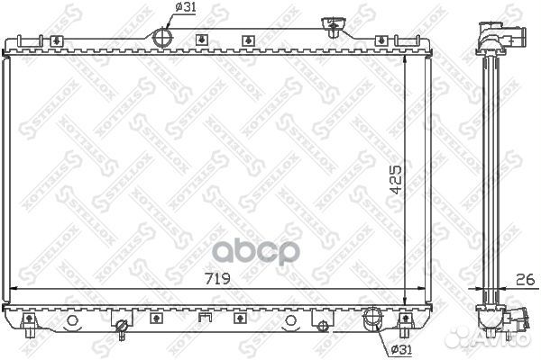 1026380SX радиатор системы охлаждения Toyota C
