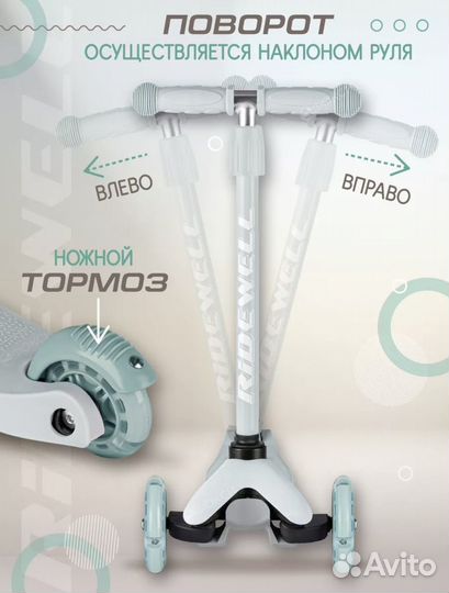 Самокат детский трехколесный