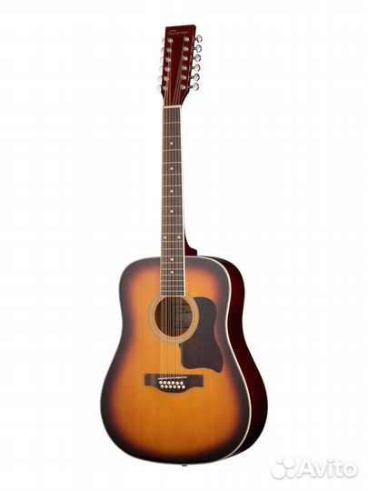 Акустическая 12-струнная гитара, caraya F64012-BS