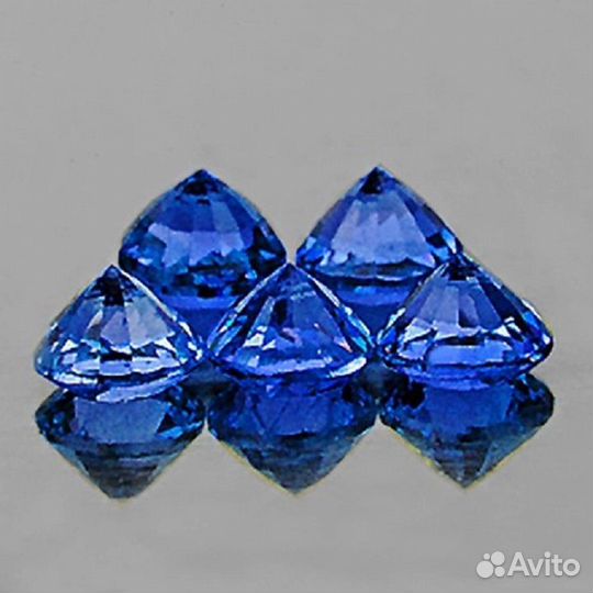 Сапфир натуральный 1,33Ct 3,5мм 5шт VVS Цейлон