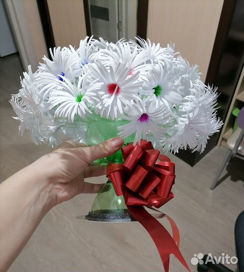 Поделка. Букет цветов в вазе