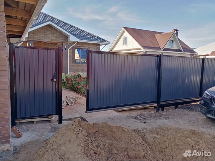 Откатные ворота, заборы