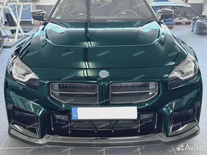 Губа передняя BMW M2 G87 черная