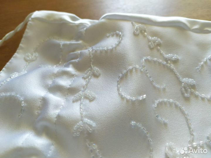 Сумка белая свадебная