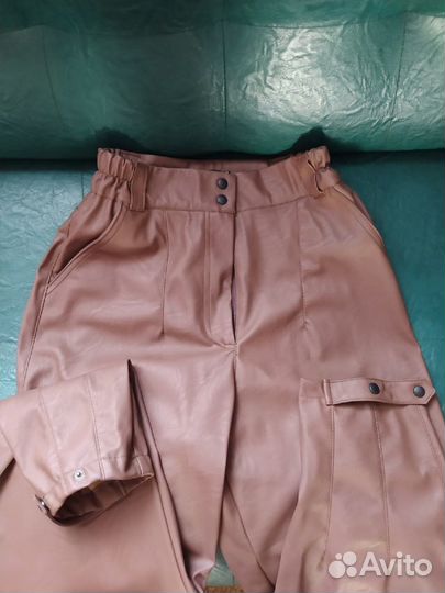 Костюм кожаный весна-осень