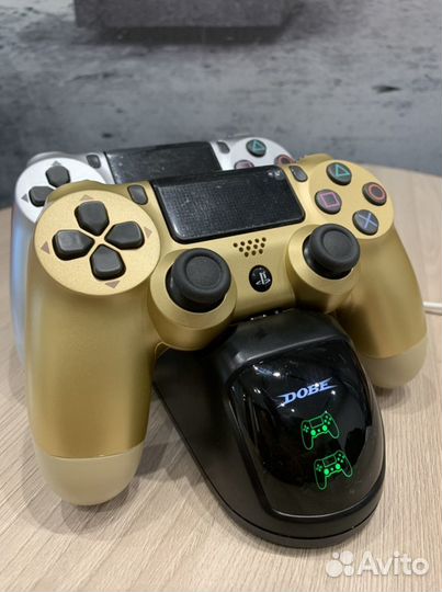 Sony PS4 геймпад золото/серебро