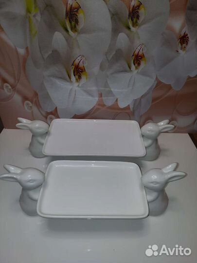 Вазы конфетницы Кролики