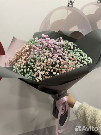 Букет цветов из гипсофилы, доставка
