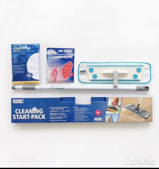 Подарочный набор швабры Smart белый кот