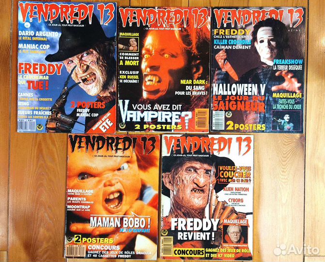 Журналы Vendredi 13, Пятница 13 Фредди Крюгер