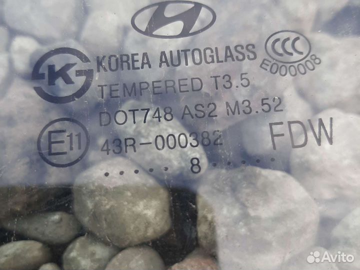 Стекло двери Хендай i30 правое левое