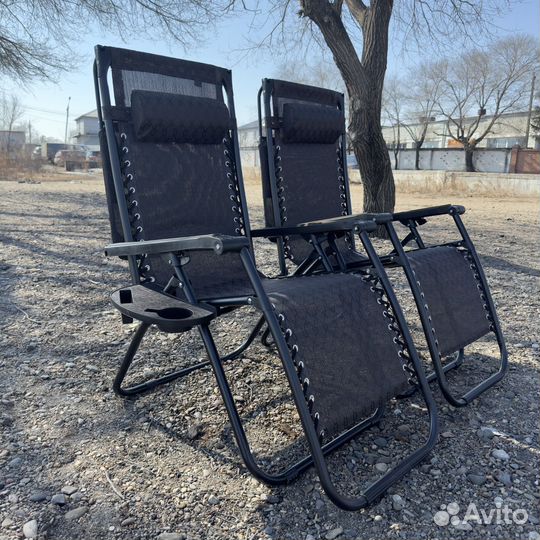 Кресло-шезлонг скозырьком - 2шт