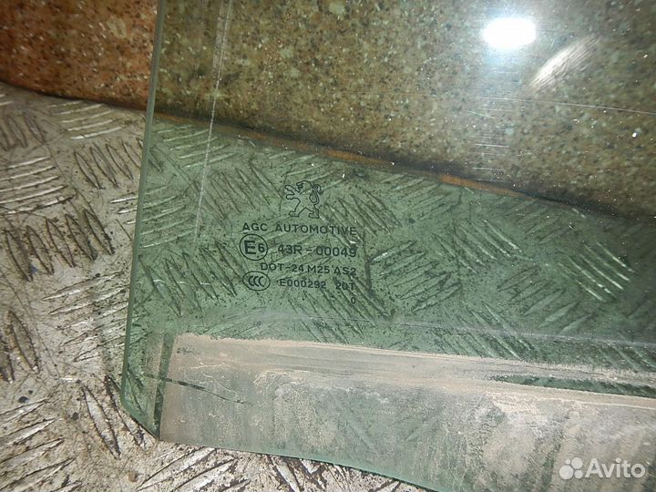 Стекло двери задней левой, Peugeot (Пежо) -308 (07