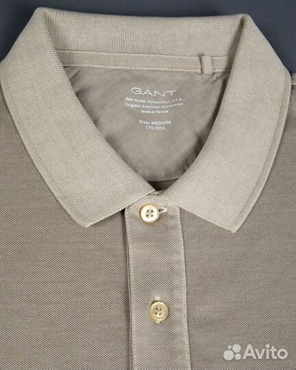 Футболки gant polo-stone washed (песочный)