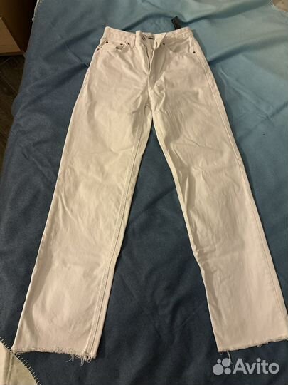 Джинсы zara белые 36