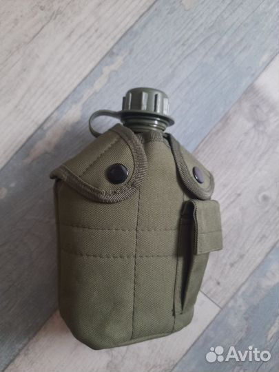 Фляжка армейская в чехле