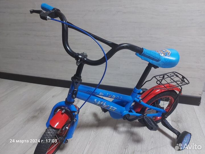 Детский велосипед 12 дюймов Щенячий патруль