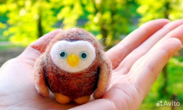 Совенок игрушка из войлока
