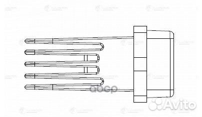 Резистор отопителя Ssang Yong Kyron/Actyon 05