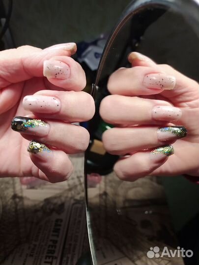 Маникюр наращивание
