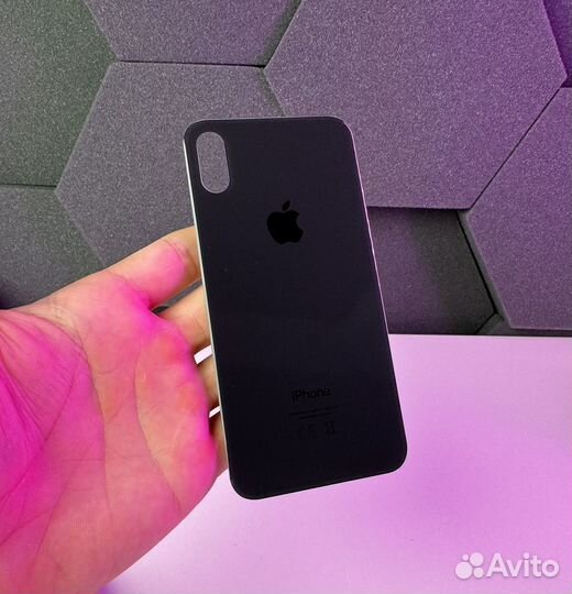 Задняя крышка на iPhone X (White, Black)