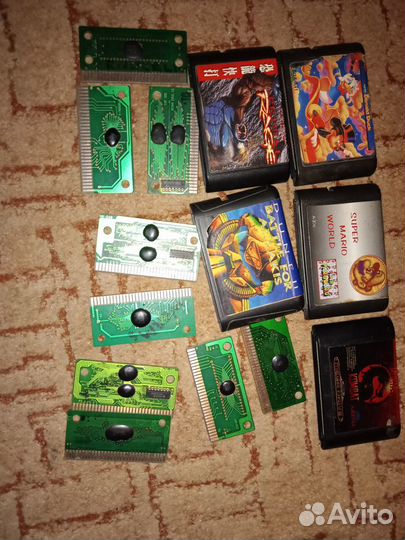 Картриджи для dendy и sega 8 bit, 16 bit