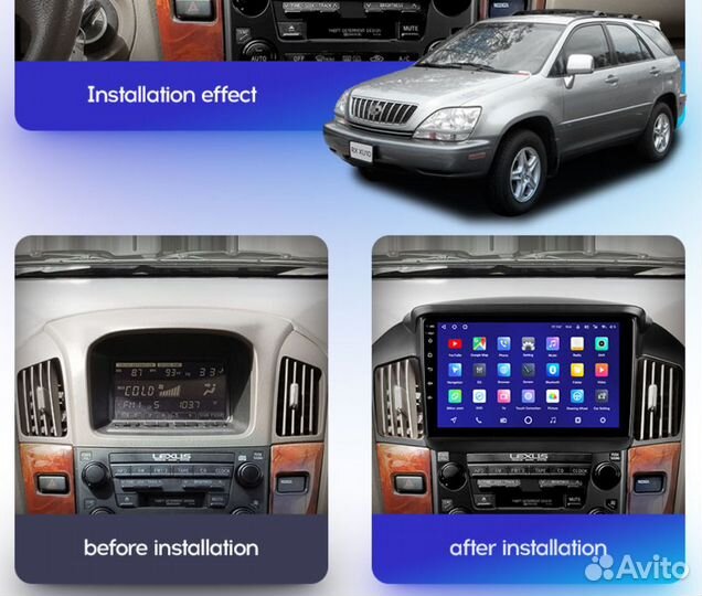 Магнитола Lexus RX300 / Toyota Harrier 1 Teyes