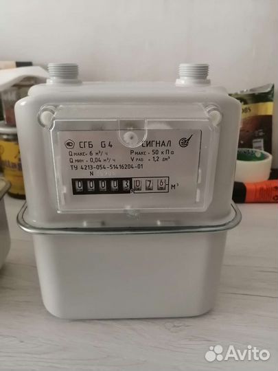 Газовый счетчик новый 4G левый