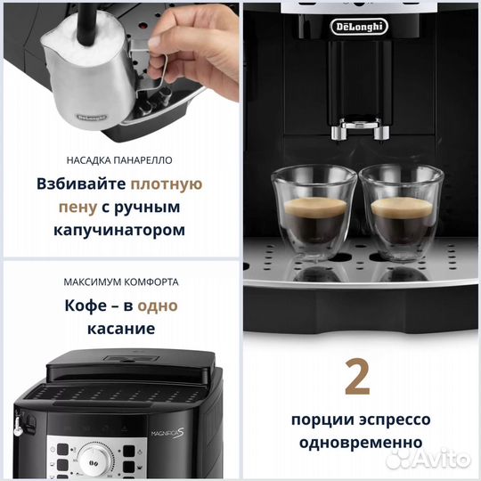 Кофемашина DeLonghi ecam 22.110.B