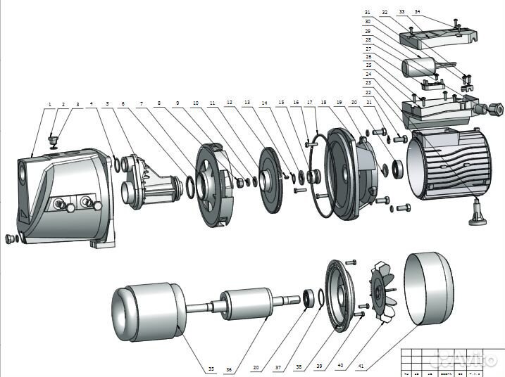 Трубка Вентури насоса Unipump JSW 55