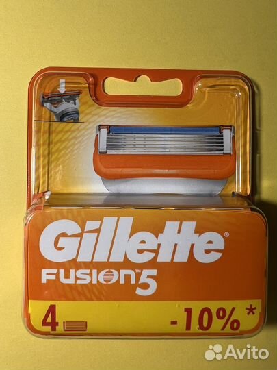 Кассеты мужские Gillette fusion 5 оригинал 4 шт