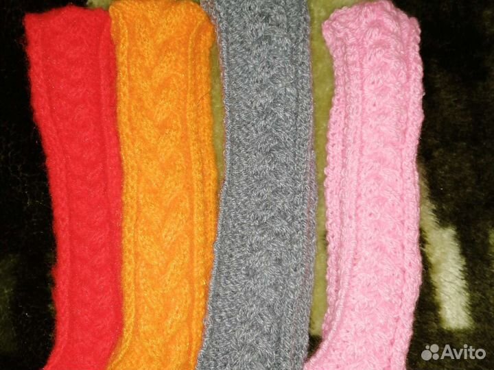 Ободок на голову, тёплый)