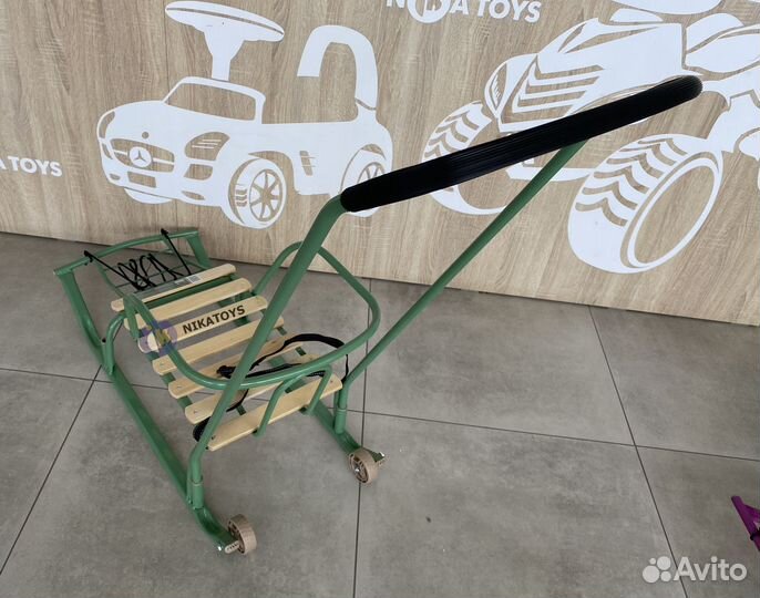 Санки Тимка 5 Комфорт - оливковые