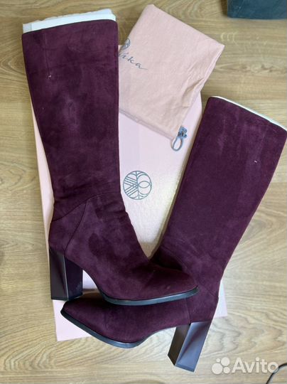 Сапоги замшевые зимние женские 39 размер