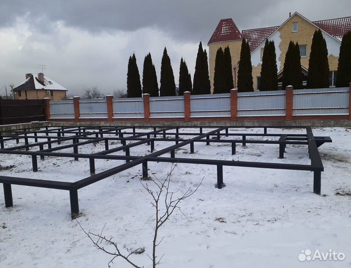 Свайно винтовой фундамент