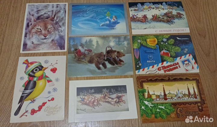 Открытки новогодние СССР