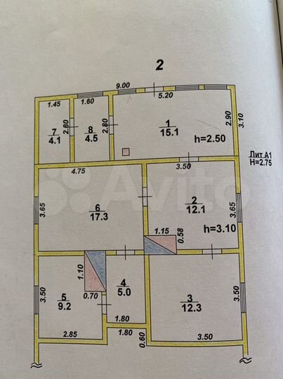 Дом 80 м² на участке 23 сот.