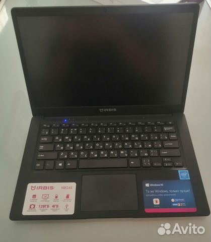 Ноутбук 14,1” irbis NB248 /SSD 128 + M2/ 4GB/ W10 объявление продам